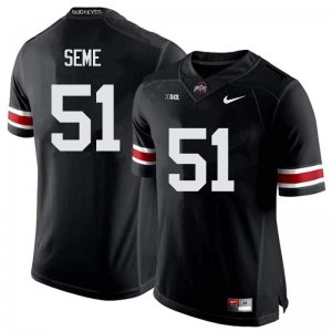 NCAA Ohio State Buckeyes Men's #51 Nick Seme Black Nike Football College Jersey RCJ2445JR